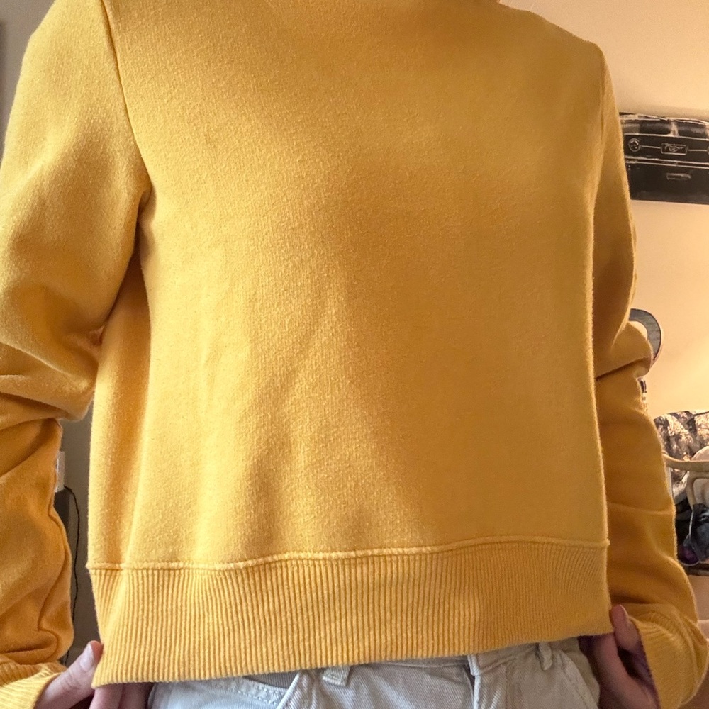 Hollister Yellow Crew Neck Sweater